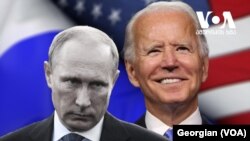 Lời qua tiếng lại giữa TT Nga Vladimir Putin và TT Mỹ Joe Biden. (Georgian/VOA)