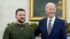 Tổng thống Mỹ Joe Biden, phải, gặp Tổng thống Ukraine Volodymyr Zelenskyy tại Phòng Bầu Dục, Tòa Bạch Ôc, ngày 21/12/2022. 