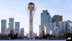 Khu vực trung tâm Nur-Sultan, thủ đô của Kazakhstan.