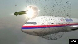 Hình ảnh tái hiện của chuyến bay MH17 của hàng không Malaysia khi bị tên lửa bắn trúng. Kể từ đó các nhà quản lý hàng không đã tăng cường kiểm soát các khu vực có xung đột.