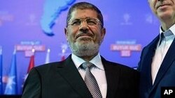 Tổng thống bị lật đổ Mohammed Morsi.