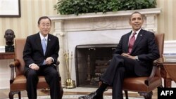 Cuộc hội đàm giữa Tổng thống Obama và Tổng thư ký Ban Ki Moon diễn ra vào lúc Hoa Kỳ cứu xét thêm các phương án cần áp dụng để đối phó với vụ đổ máu ở Libya