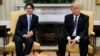 Trump - Trudeau mặt đối mặt lần đầu tại Bạch Ốc