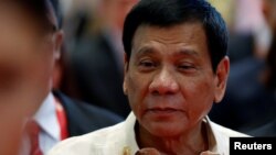 Tổng thống Philippines Rodrigo Duterte.