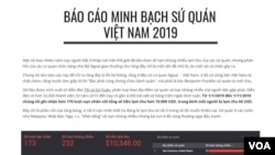 Một phần trang đầu của website Tôi và Sứ Quán.