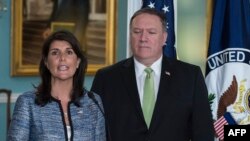 Bà Nikki Haley thông báo quyết định của Mỹ rút ra khỏi Hội đồng Nhân quyền