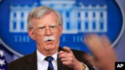 Cố vấn An ninh Quốc gia của Nhà Trắng, ông John Bolton.