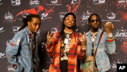 Migos tại buổi tiệc New Era's Super Bowl ở Houston, Texas, hôm 7/3.