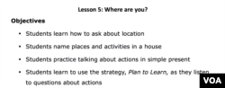 Lesson 5 Lesson Plan