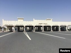 Cửa khẩu Abu Samra của Qatar, biên giới Ả Rập Xê-út, ngày 12/6/2017.