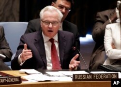 Đại sứ Nga tại LHQ Vitaly Churkin nói với Hội đồng Bảo an là Moscow chống lại Tòa án vì lo ngại là tòa này sẽ không vô tư.