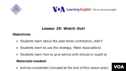 Lesson Plan - Lesson 25