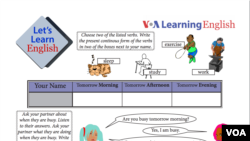 Let's Learn English Lesson 8 Activity Sheet