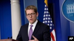 Phát ngôn viên Tòa Bạch Ốc Jay Carney chúc mừng ông Modi và đảng BJP.