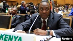 Tổng thống Kenya Uhuru Kenyatta tham dự lễ khai mạc Phiên họp Thường niên lần 22 của Hội nghị Liên hiệp châu Phi tại Addis Ababa, 30/1/2014