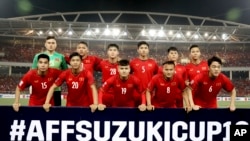 Đội tuyển bóng đá Việt Nam tranh AFF Suzuki Cup 2018.