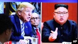 Truyền hình Hàn Quốc đưa tin về thượng đỉnh Trump-Kim bị phía Hoa Kỳ hủy.