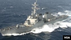 USS Barry, tàu khu trục có tên lửa dẫn đường của Mỹ. 