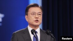 Tổng thống Hàn Quốc Moon Jae-in. 