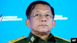 Tướng Min Aung Hlaing, người đứng đầu chính quyền quân sự Myanmar. 