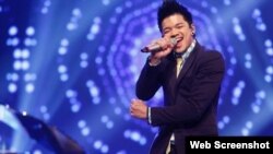 Tân quán quân Vietnam Idol gốc Việt Trọng Hiếu. (Ảnh chụp từ trang Thanh Nien).