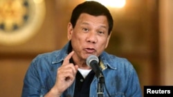 Tổng thống Philippines Rodridgo Duterte.