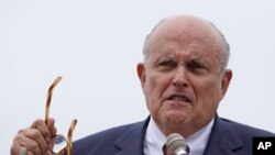 Ông Rudy Giuliani, luật sư riêng của Tổng thống Mỹ Donald Trump.