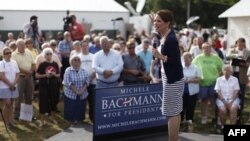 Dân biểu Michele Bachmann, ứng cử viên tổng thống vận động tại Humboldt, Iowa