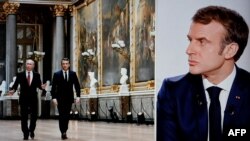 Hai tổng thống Putin và Macron hồi tháng 12/2021.