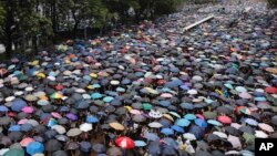 Cuộc biểu tình ở Hong Kong hôm 18/8.