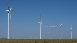 Turbine điện gió ở Throckmorton, Texas, Hoa Kỳ.