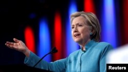 Ứng cử viên tổng thống của đảng Dân chủ Hillary Clinton.