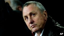 Ngôi sao bóng đá Hà Lan Johan Cruyff.