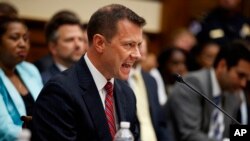 Phó Trợ lý Giám đốc FBI Peter Strzok điều trần trước Ủy ban Tư pháp và Giám sát và Cải cách Chính phủ Hạ viện ngày 12/7/2018.