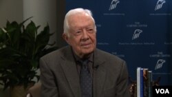 Cựu Tổng thống Jimmy Carter tại Trung tâm Carter ở Atlanta.