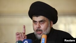 Giáo sĩ Hồi giáo Shia ở Iraq Muqtada al-Sadr.