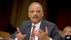 Bộ trưởng Tư pháp Hoa Kỳ Eric Holder điều trần trc Quốc hội ngày 6/3/2013. 