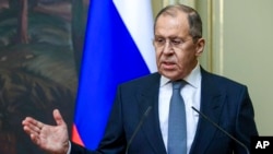 Bộ trưởng Ngoại giao Nga Sergei Lavrov.