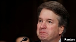 Tư liệu- Ứng viên được TT Trump đề cử vào Tòa Tối Cao Brett Kavanaugh trước Ủy ban Tư pháp Thượng viện tại Điện Capitol Hill ở Washington, ngày 27/9/2018. 