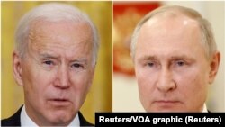 Tổng thống Hoa Kỳ Joseph Biden (trái) và Tổng thống Nga Vladimir Putin.