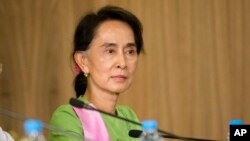 Lãnh tụ đối lập Myanmar Aung San Suu Kyi.