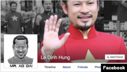 Ảnh chụp màn hình từ trang facebook của ông Lê Đình Hùng (Hùng Cửu Long)