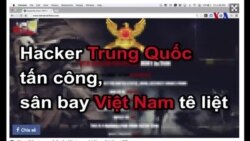 Hacker Trung Quốc tấn công, sân bay Việt Nam tê liệt