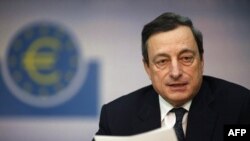 Ông Mario Draghi nói các chỉ số kinh tế mới đây cho thấy có dấu hiệu ổn định trong khối 17 quốc gia sử dụng đồng euro