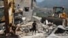 Aftermath of an Israeli strike on residential buildings in the Lebanese village Maaysrah, north of Beirut