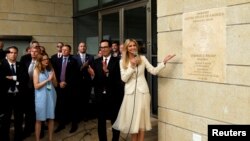 Bà Ivanka Trump, con gái của Tổng thống Donald Trump, tại lễ khánh thành sứ quán Mỹ tại Jerusalem, ngày 14/5/2018.