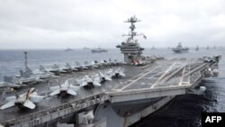 Hàng không mẫu hạm USS Geoge Washington đến Việt Nam để kỷ niệm 15 năm bình thường hóa quan hệ ngoại giao giữa 2 nước