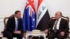 Thủ tướng Australia Tony Abbott và Thủ tướng Iraq Haider al-Abadi tại Baghdad, ngày 4/1/2015.