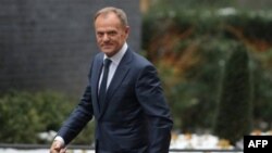 Ông Donald Tusk, Chủ tịch Hội đồng Châu Âu, ảnh chụp tại London ngày 1/3/2018.