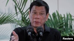 Tổng thống Philippines Rodrigo Duterte.